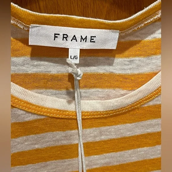 Frame Ringer Racerback Stripe Cami. NWT - Picture 9 of 12